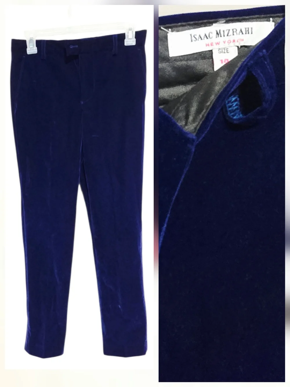 Isaac Mizrahi Boys Cobalt Velvet 3 Piece Suit Slim Fit Blazer Vest Pants Holiday